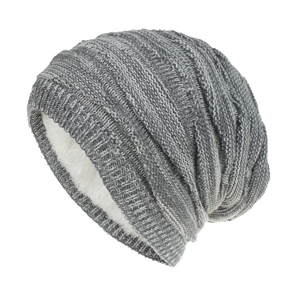 Wholesale Woolen knitted hat is warm and fleece outdoor casual hat